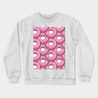 Donuts Pattern Crewneck Sweatshirt